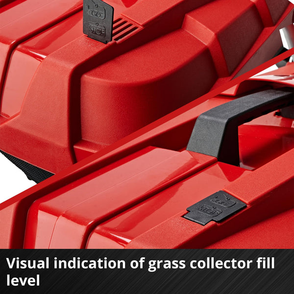 Einhell Power X-Change 18/33 Cordless Lawnmower With Battery and Charger - 18V, Brushless Motor, 33cm Cutting Width, 30L Grass Box, 5 Cutting Heights - GE-CM 18/33 Li Battery Lawn Mower