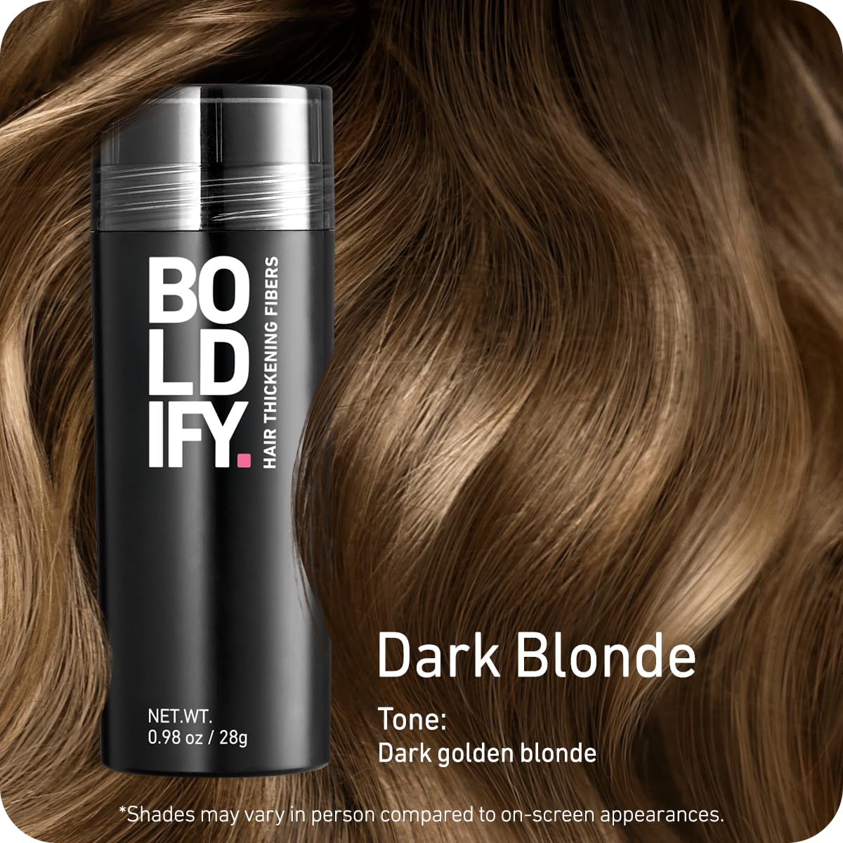 BOLDIFY Hair Fibres (56g) - Fill In Thinning and Fine Hair for an Instantly Fuller, Thicker Look - 14 Shades for Women and Men - Medium Brown