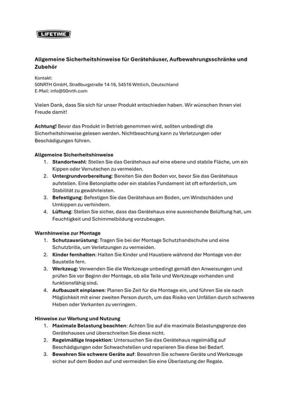 Lifetime 60282 Outdoor Storage Shed, 7 x 12 ft.