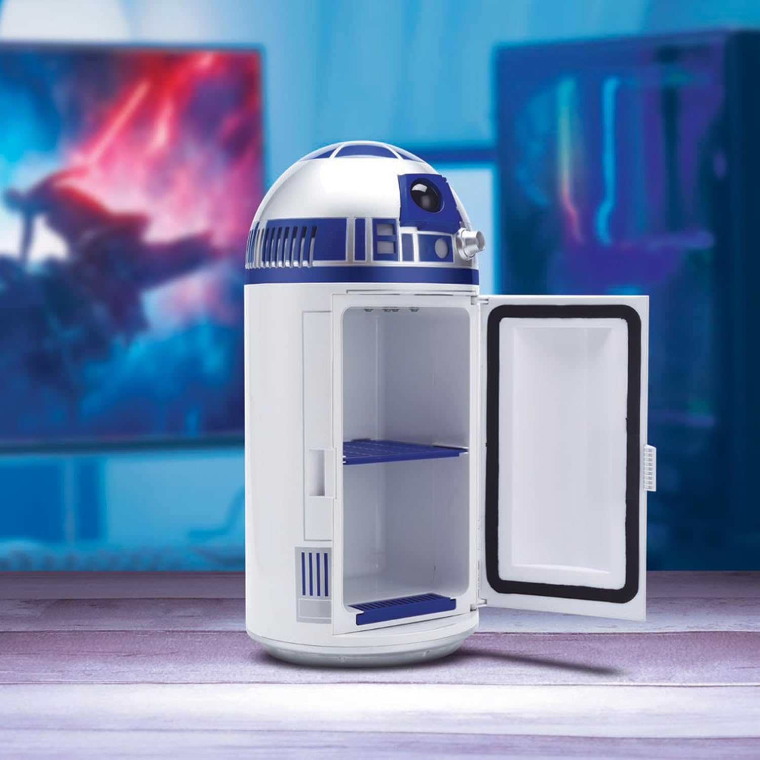 Menkind UKONiC Star Wars R2-D2 Personal AC/DC Mini Fridge with Light and Sounds