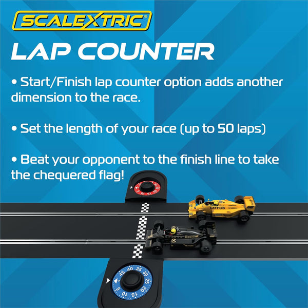 Scalextric Racing Track Sets for Kids - 1980s Grand Prix Speed Track - Electric Race Tracks for Boys & Girls 5+, Slot Car Race Tracks - 1:32 Scale Mini Car Racing Sets, Boys Birthday Gifts