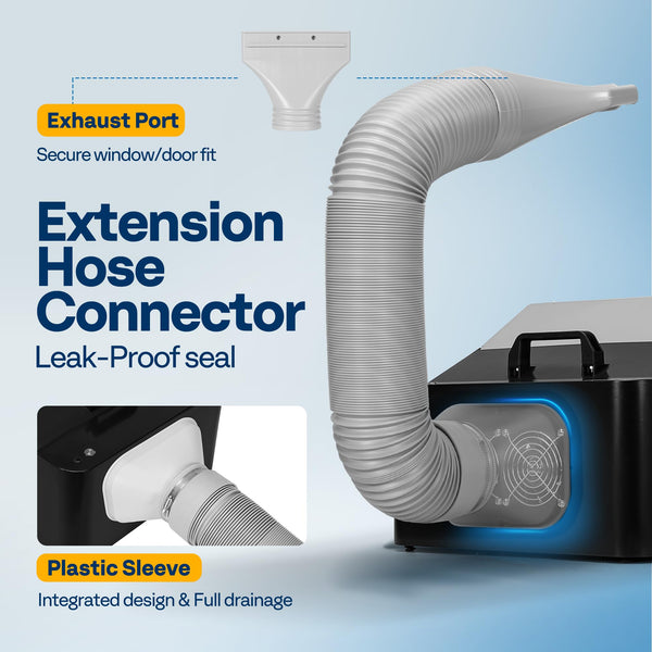 VIVOHOME Dual Fans Airbrush Paint Spray Booth with 4 LED Lights Turn Table and Filter Hose, Portable Airbrush Booth for Painting Model Craft