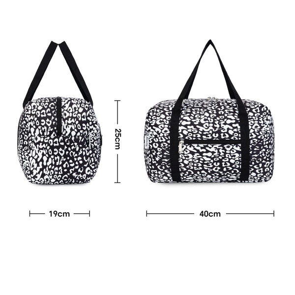 for Ryanair Airlines Cabin Bag 40x20x25 Underseat Foldable Travel Duffel Bag Holdall Tote Carry on Hand Luggage Overnight for Women and Men 20L (Black)