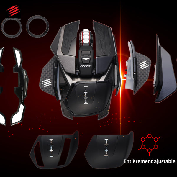 MAD CATZ R.A.T. 8+ Gaming Mouse (USB/Black/16000dpi/11 Buttons) - MR05DCINBL000-0