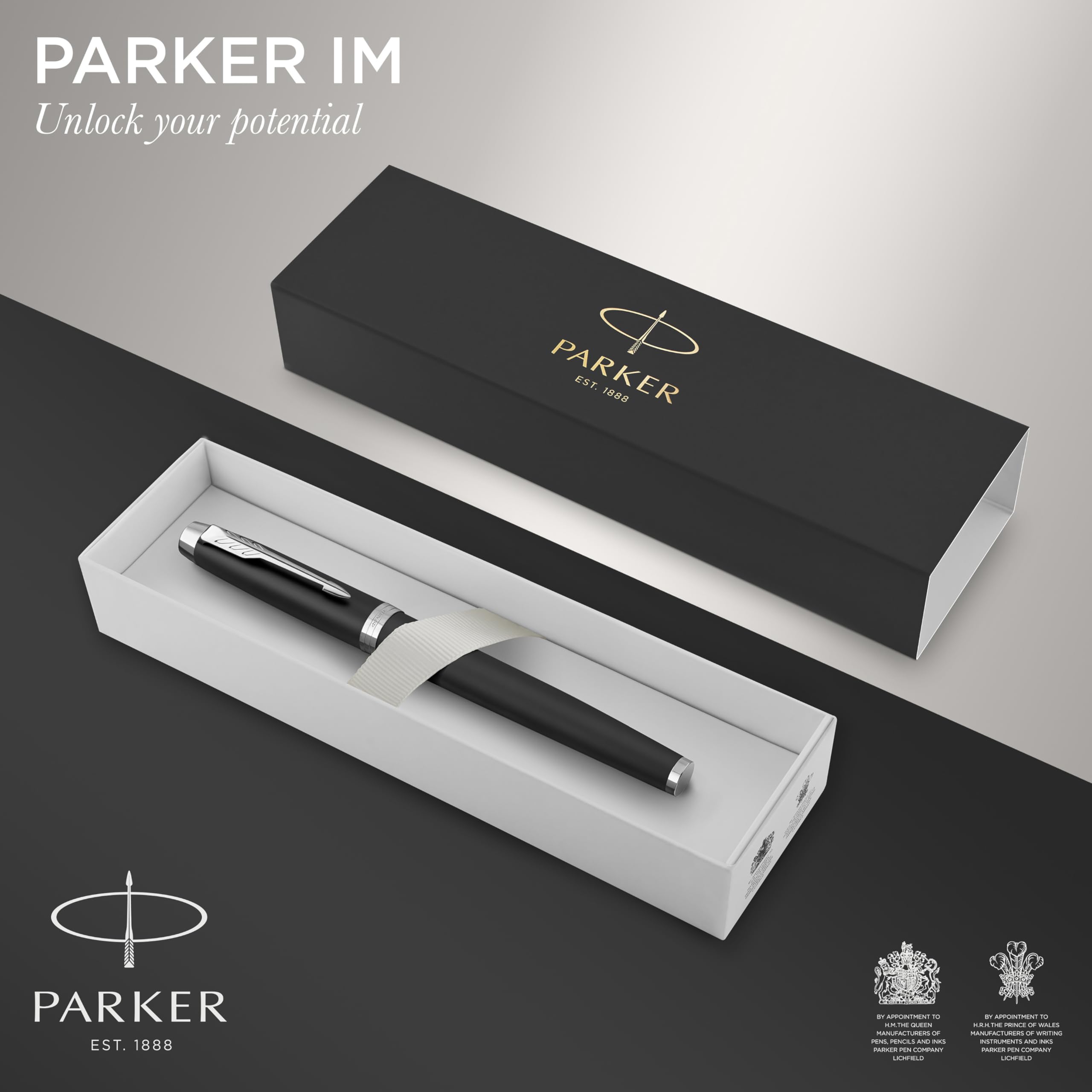 Parker IM Ballpoint Pen | Dark Espresso with Medium Point Blue Ink Refill | Gift Box