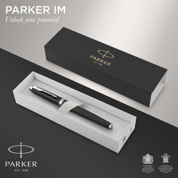 Parker IM Ballpoint Pen | Dark Espresso with Medium Point Blue Ink Refill | Gift Box