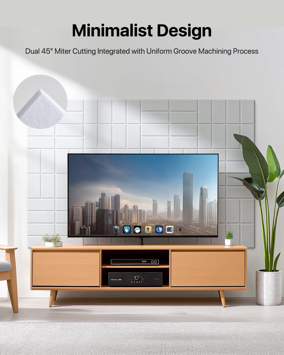 Soundsbay Soundproofing Panels, 12 Pack Acoustic Wall Panels Self-adhesive, 30x30x0.9cm Acoustic Panels for Walls, Ceiling, Home Office