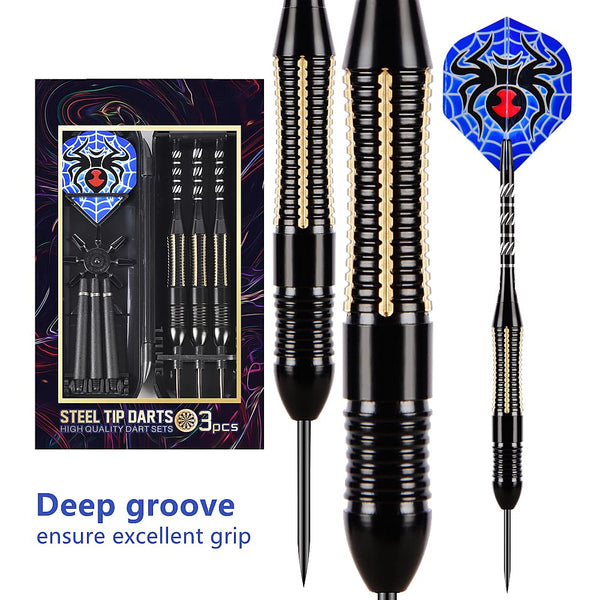 Steel Tip Darts Set,3 Pack Professional Dart with Aluminum Shafts and Darts Case