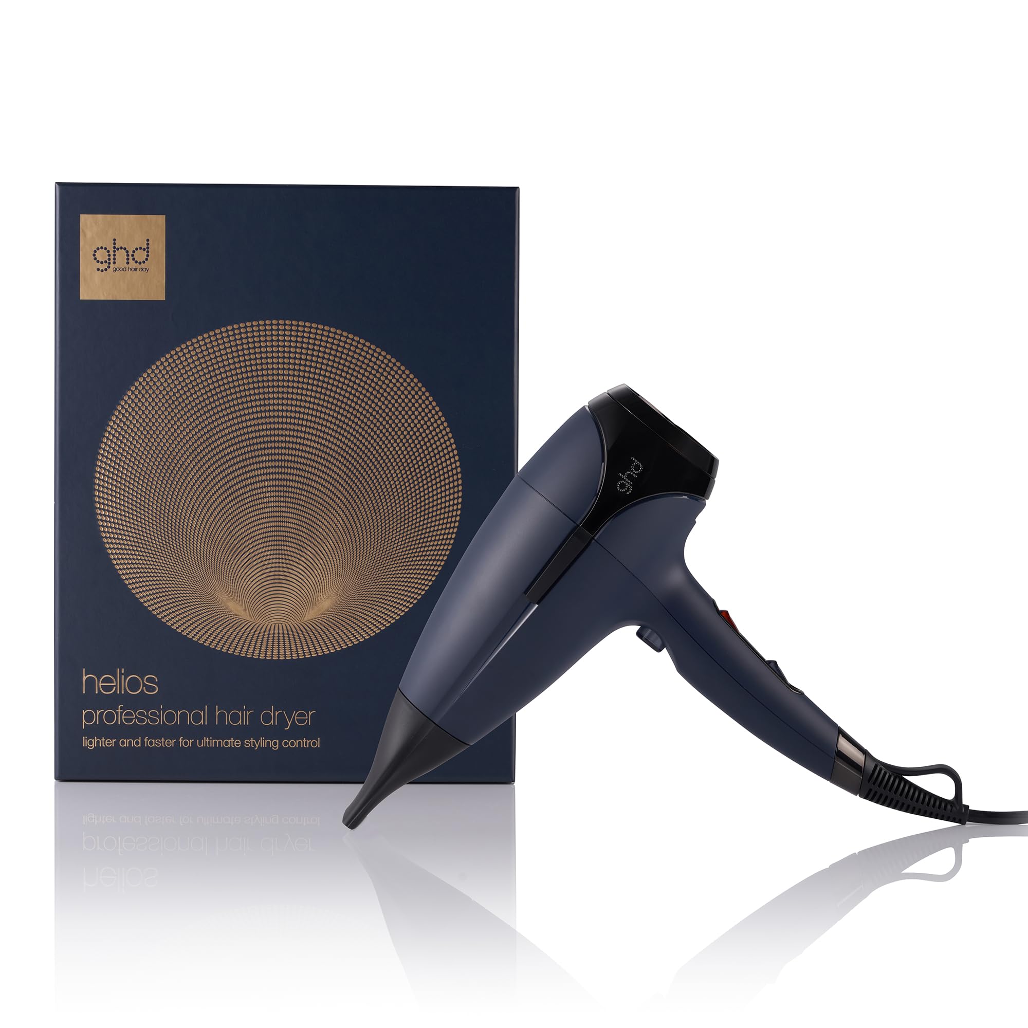 ghd Helios Professional Hair Dryer - Lightweight, Fast Styling, Ultimate Styling Control - for All Hair Types (UK Plug)