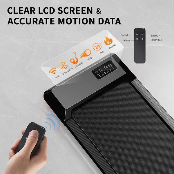 Superun Walking Pad 2.5HP - Under Desk Treadmill with APP and Remote Control - Walking Treadmill for Home or Office 136 KG Capacity, Door to Door Delivery