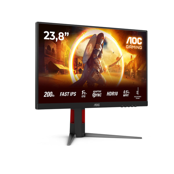 AOC Gaming 25G3ZM/BK - 24.5" 240Hz FHD Monitor, 0.5ms MPRT, FreeSync Premium (1920x1080, HDMI 2.0 x 2, DisplayPort 1.2 x 1, Headphone out (3.5mm)) black/red