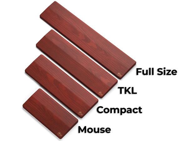 Glorious Gaming Wooden Keyboard Wrist Rest (TKL) - White Ash Wood, Medium-Coarse Grain, Smooth Surface, Sweat & Oil Resistant, Easy Clean, Anti-Slip Rubber Base, 360 x 100 x 19mm - Onyx