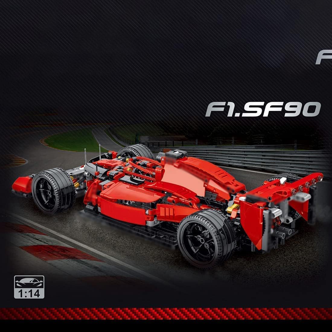 Auspcers Technology Racing Car Building Kit - 1100pcs Formula F1 Model 1:10 Creative Construction Set