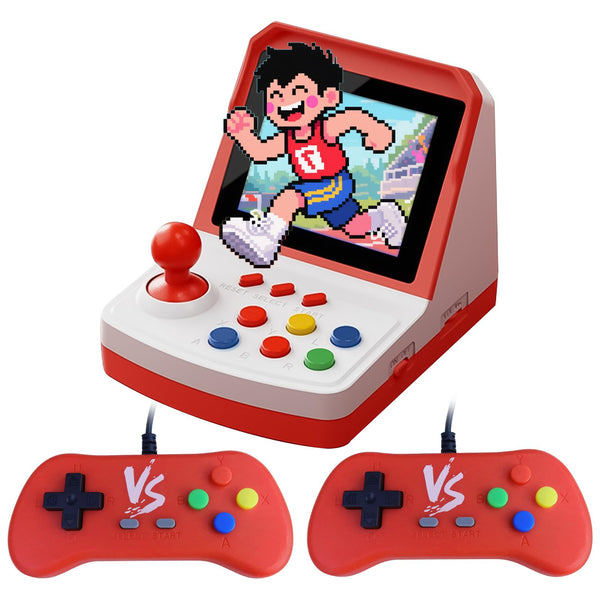 Colourbing Q21 Handheld Games Consoles – 3.5" Portable Mini,Two Players Battle,Built-in 500 Retro Games,1020mAh Rechargeable Battery–Great Retro Games Console for Adults,Teens Birthday and Party Gifts