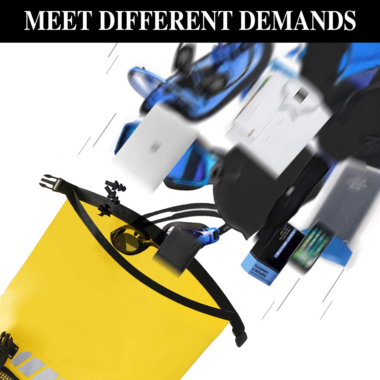 IDRYBAG Waterproof Backpack for Men 25L/45L, Dry Bags Waterproof Bag Kayak, Waterproof Dry Bag Backpack Hiking