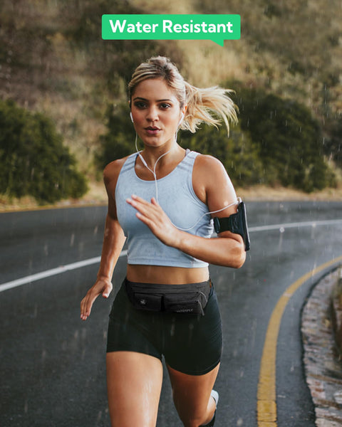 Waterfly Waist Bag Pack Slim Water Resistant Fanny Pack Travel Bum Bag Running Belt for Traveling Cycling Hiking Camping