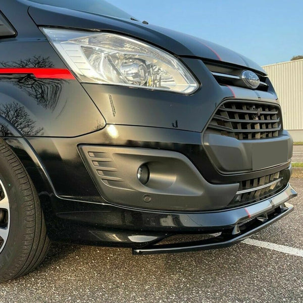 Front Splitter Compatible with FORD Transit Custom MK1 Sportline 2012-2018/Facelift Sportline 2018-2022 Front Splitter