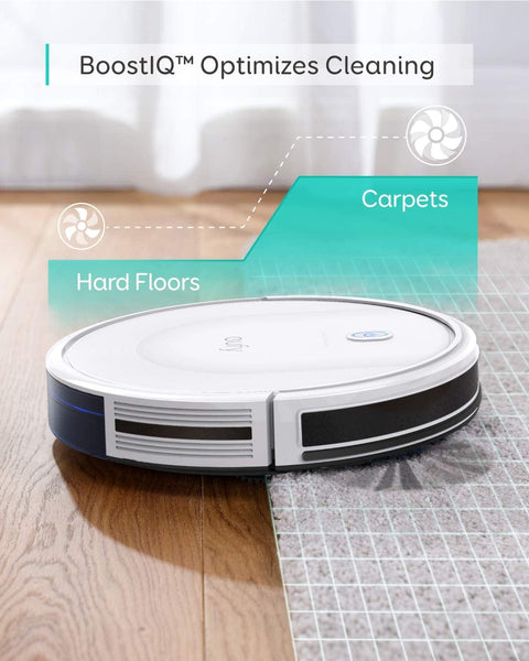 eufy Robot Vacuum C10 with Self Empty Station, 4,000Pa, 2.85-Inch Ultra-Slim Body, Up to 60 Days of Hands Free Cleaning,Carpet Cleaning, Edge Expansion Brush, Quiet, Point Laser Navigation