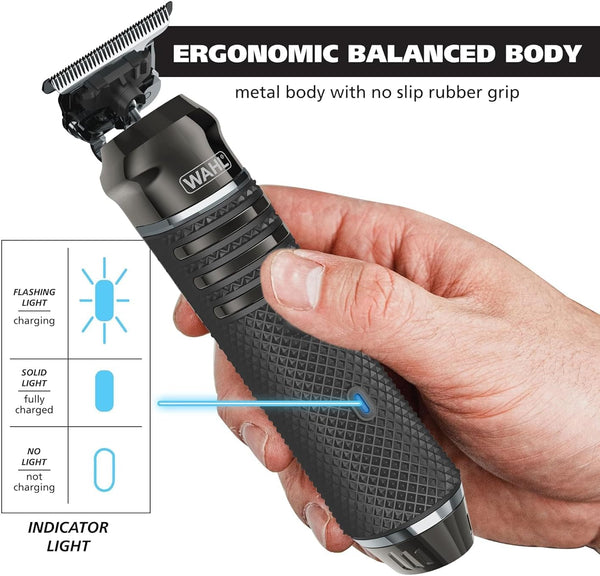 Wahl Pro Series High Visibility Trimmer, Close Cutting Blade, Lithium-Ion, Waterproof Beard Trimmer, Grooming Kit, Interchangeable Heads, Professional, Cordless, Close Cutting