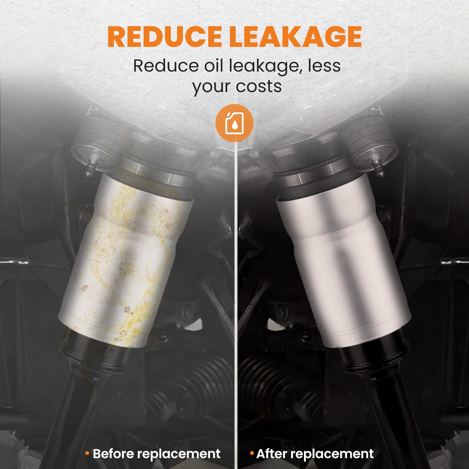 maXpeedingrods Front Left Right Air Suspension Strut for Discovery 3 LR3 MK III All Engines 2004-2009 4 LR4 MK IV All Engines 2009-2016 Sport LS 2006-2014