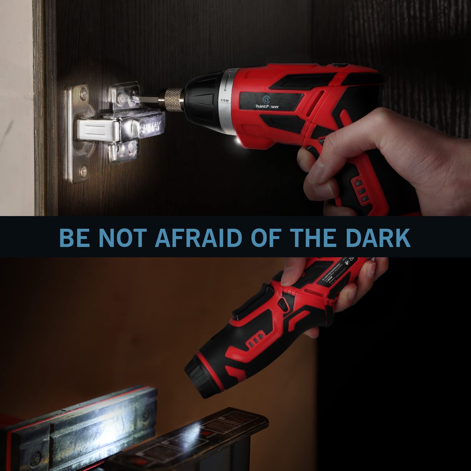 C P CHANTPOWER Drill Bit Sets and Screwdriver Bit Sets with Case for Drilling Wood, Plastic, Soft Metal, 41 Pieces