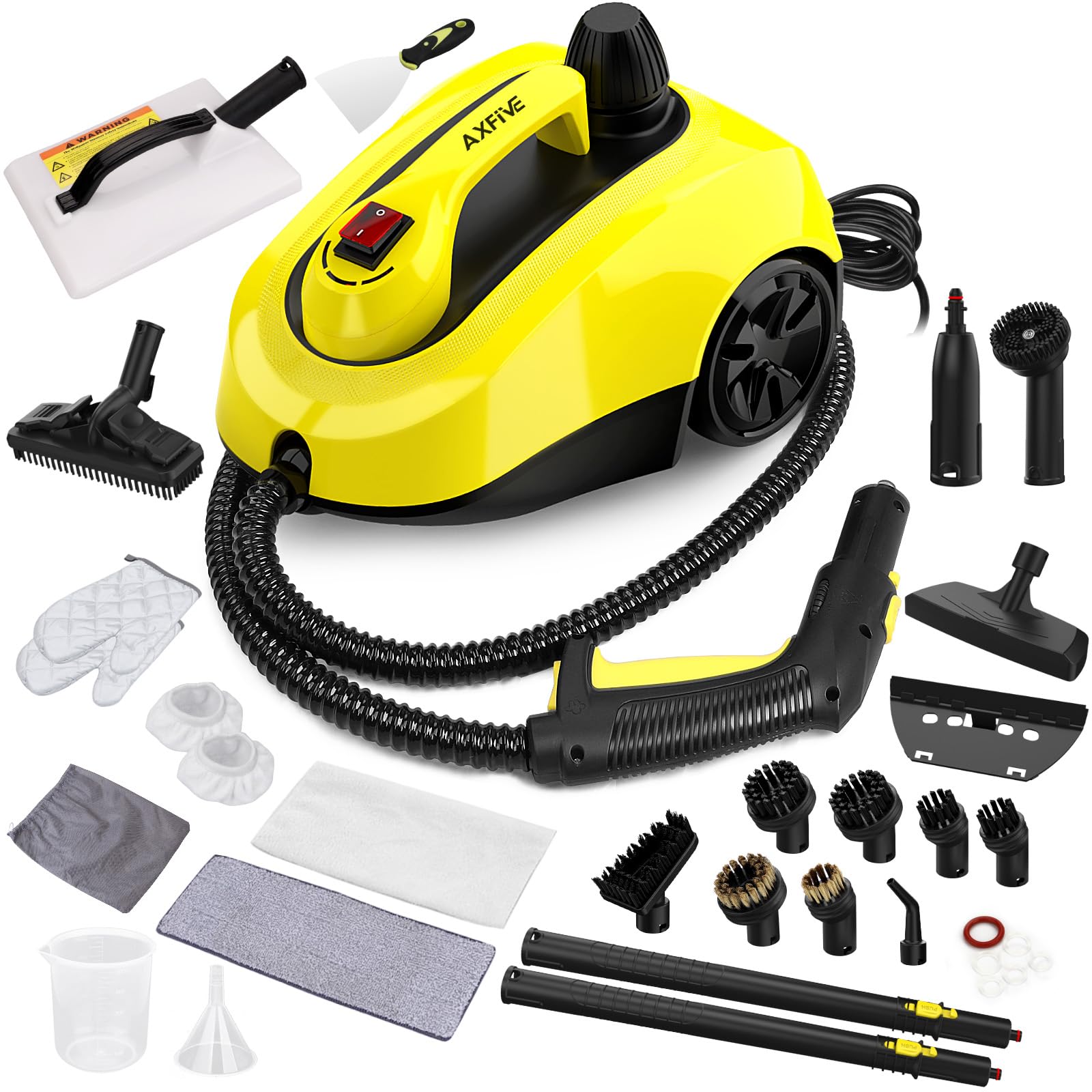 Steam Cleaners,Steam Mops for Floor Cleaning,Steam Mop with 28-Piece Accessories,5 Meter Power Cord for Floor Steamer, Removing Wallpaper,Oven,Carpet,Sofa,Upholstery,Car-Steamer Cleaning