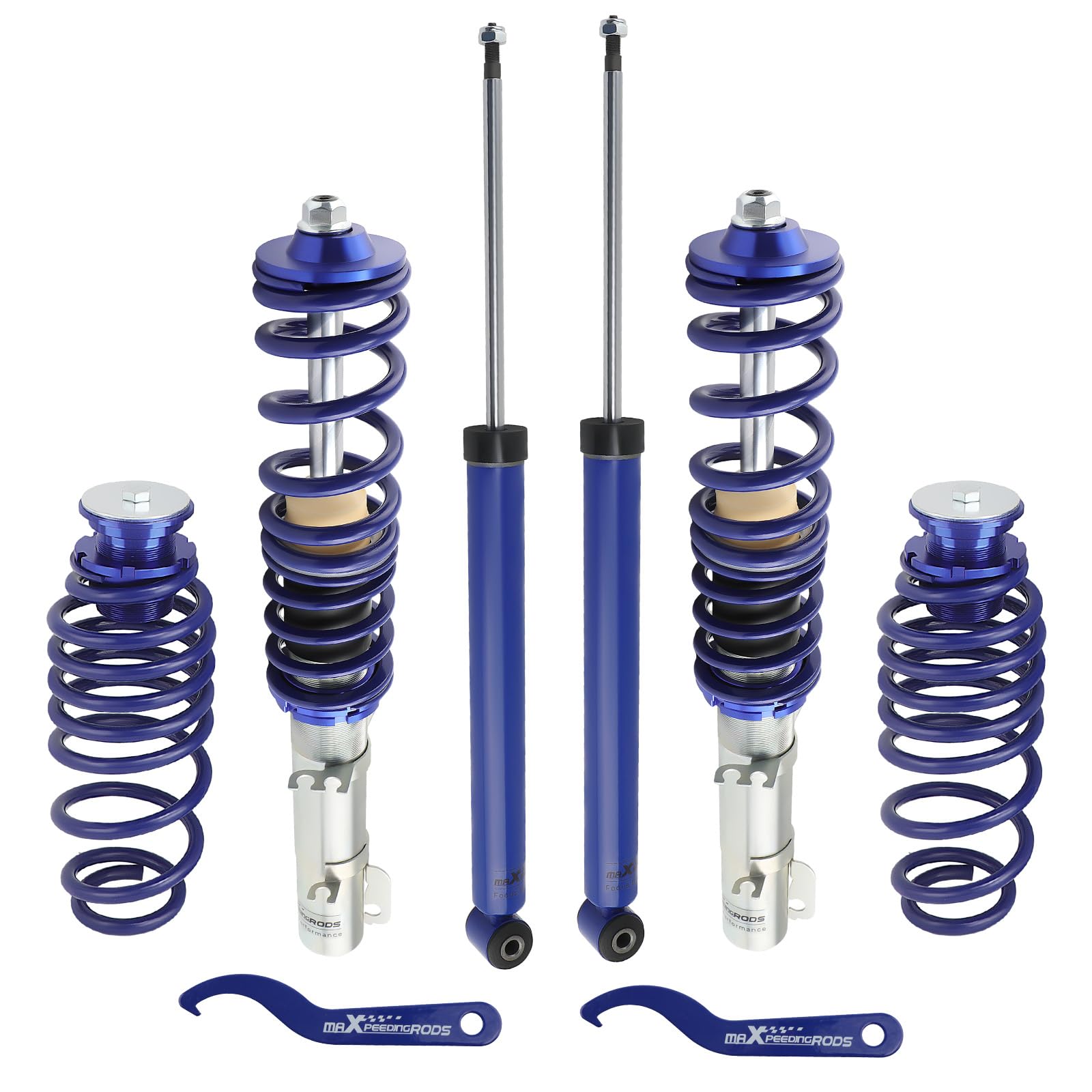 maXpeedingrods Coilovers for VW Jetta Bora MK4 / A3 MK1 / Octavia 1997-2004/2008-present - Blue