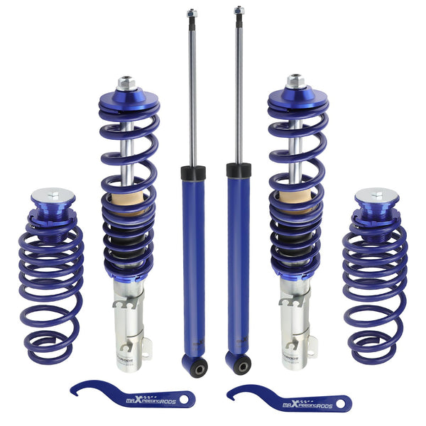 maXpeedingrods Coilovers Lowering Suspension Kits for VW Golf4/for Seat Leon 1M1/for VW New Beetle (9C1, 1C1) - Golden