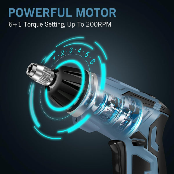 C P CHANTPOWER Drill Bit Sets and Screwdriver Bit Sets with Case for Drilling Wood, Plastic, Soft Metal, 41 Pieces