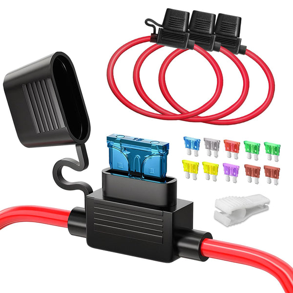 JOREST 300Pcs Car Fuses Assorted Kit, 160 Mini Blade Fuses Automotive + 90 Standard Mixed Fuses + 50 Micro Fuse Set + Fuse Puller – for RV Truck Motorcycle(2Amp 3A 5A 7.5A 10A 15A 20A 25A 30A 35A 40A)