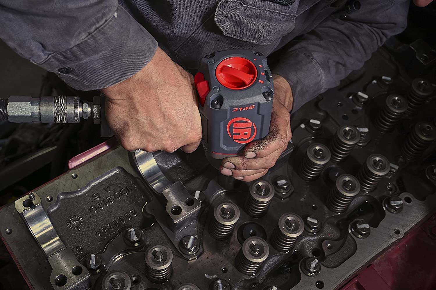 Ingersoll-Rand W7172-K22B-EU Impact Wrench, 3/4 Inch 20V Cordless Impact Wrench, 2X BL2022 Li-Ion Batteries 5.0 Ah + Charger Kit (UK Plug) in Case