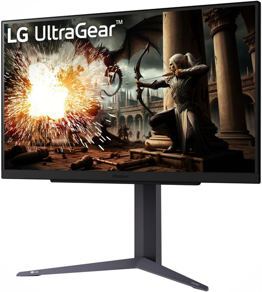 LG UltraGear Gaming Monitor 27GS75Q, 27 inch, 1440p, 180Hz, 1ms Response Time, IPS Display, HDR 10, NVIDIA G-Sync compatible & AMD FreeSync, Smart Energy Saving, DisplayPort, HDMI