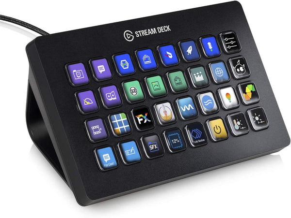 Elgato Stream Deck XL – Advanced Studio Controller, 32 macro keys, trigger actions in apps and software like OBS, Twitch, YouTube and more, works with Mac and PC