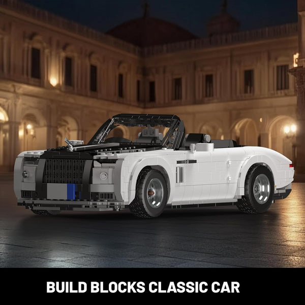 Mould King 10031 Retro Convertible Building Blocks Set, Classic 1:16 Scale Collectible Sports Vehicle Model Kit for Children Aged 14+/Adults (1603 Pieces)