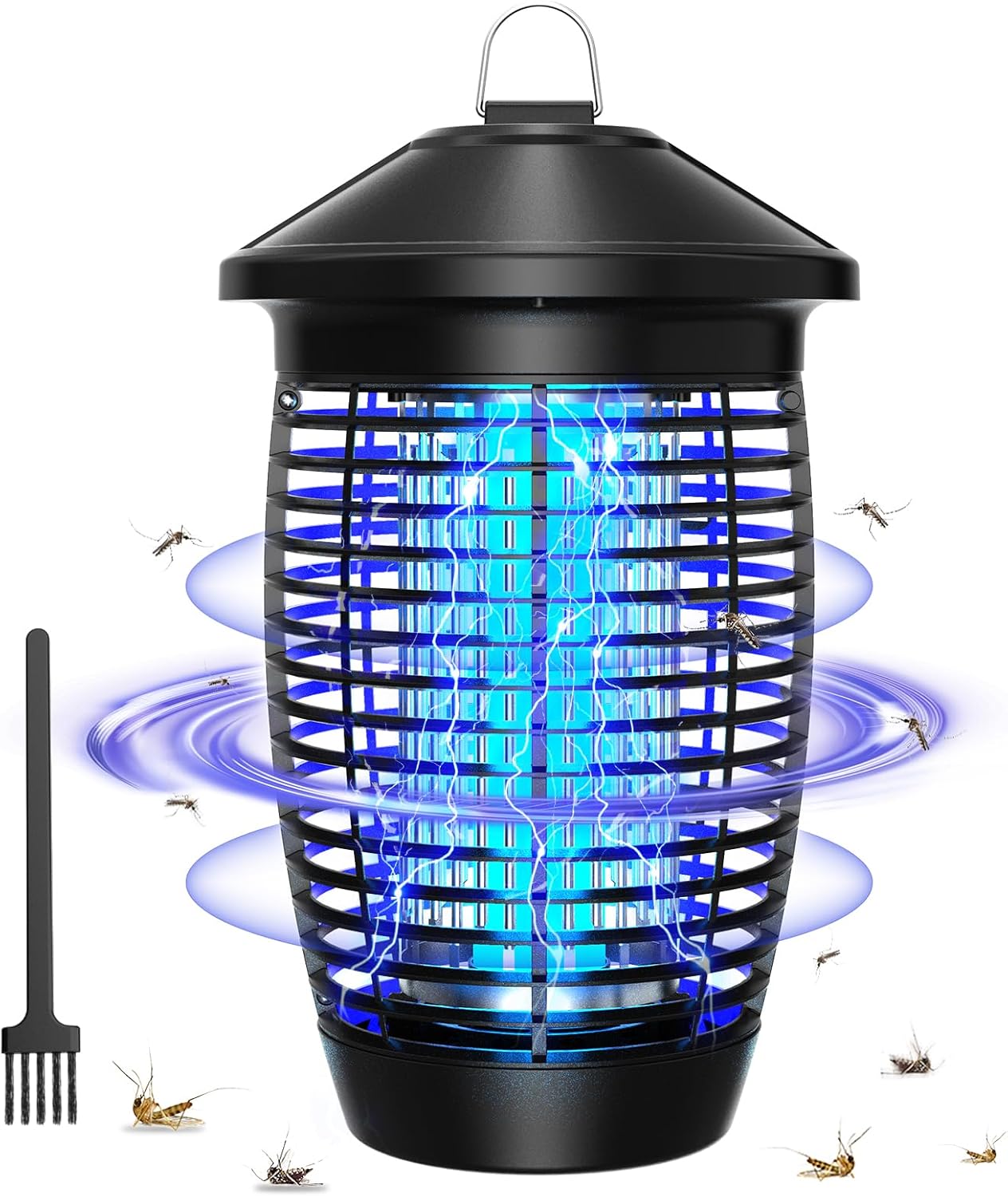 PALONE Bug Zapper 4500V Mosquito Killer Lamp 20W Insect Fly Zapper Traps with UV Light Catcher 100m² Coverage for Indoor Garden Outdoor, Effective Fly Killer for Mosquitoes, Flies, Wasps, Moths