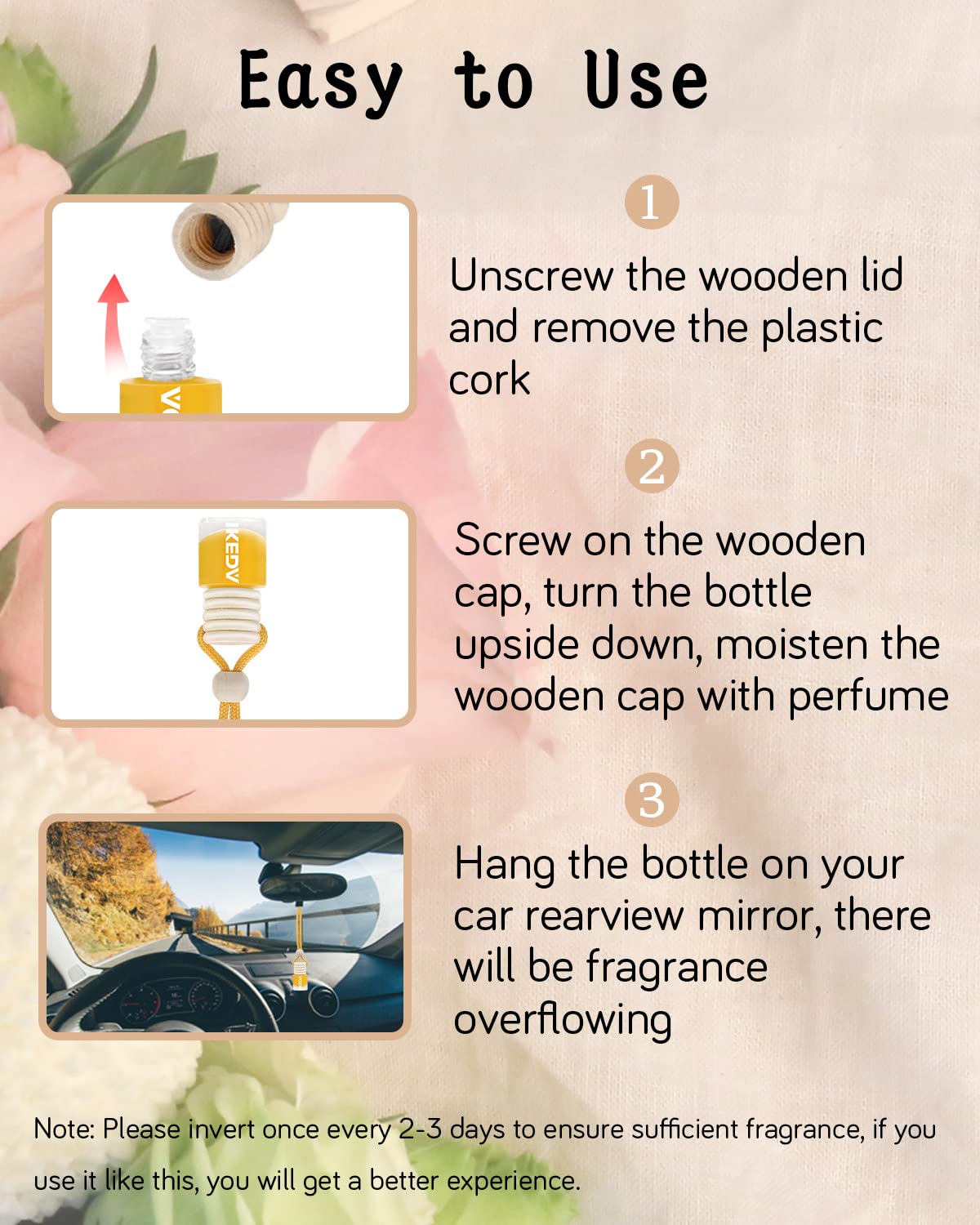 Ikeda scents Ikeda Car Air Fresheners | Automotive Hanging Pendant | Auto Perfume Diffuser with Real Oil | Strong and Long Last Fragrance | Fresh Smell Cover Odours | Car Accessories for Men Women