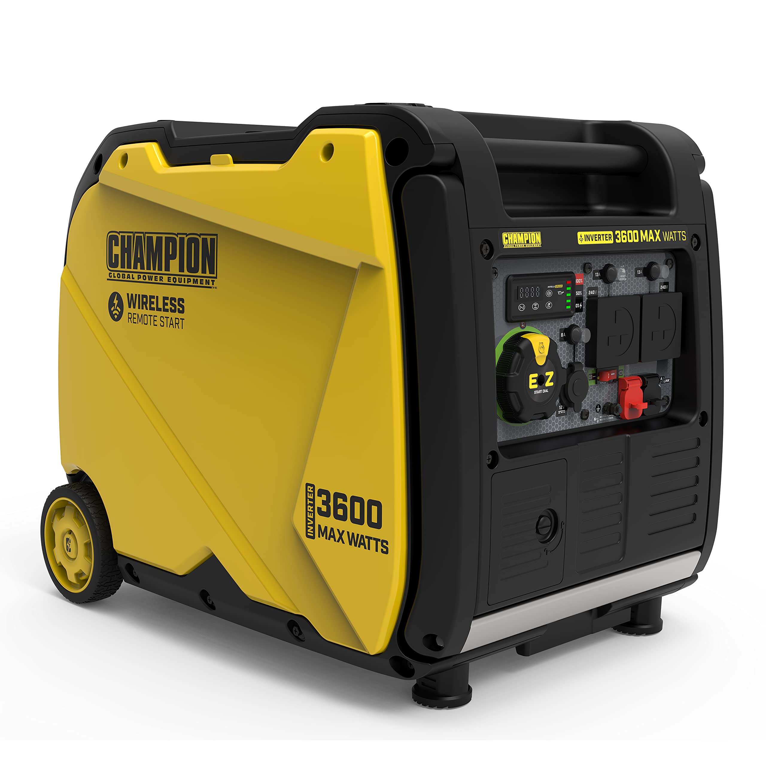 Champion Power Equipment 92001i 2200 Watt LPG Dual Fuel Portable Inverter Generator - 80cc Engine, 4.1L, Petrol or Propane - Lightweight, True Sine Wave, EZ Start, Fuel Fill Assist LED, Ultra Quiet