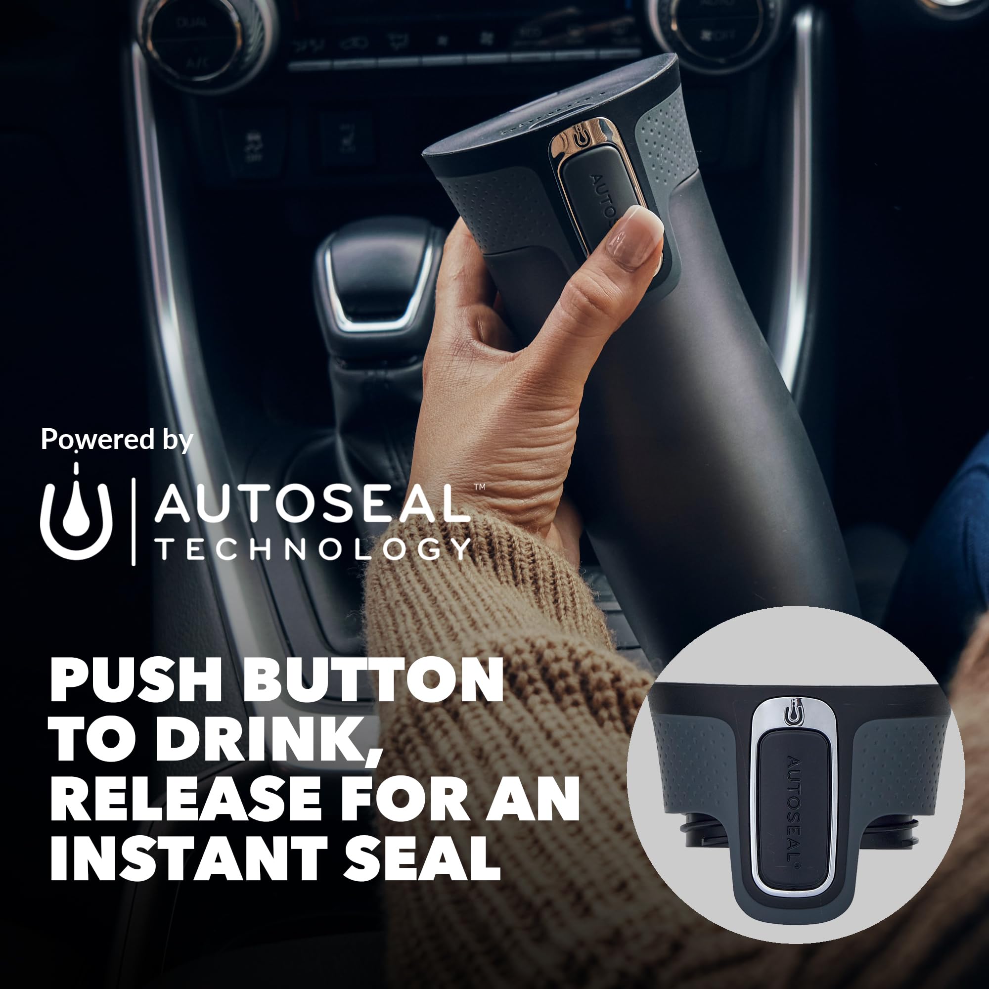 Contigo West Loop Autoseal Travel Mug, Stainless Steel Thermal Mug, Vacuum Flask, Leakproof Tumbler, Coffee Mug with BPA Easy-Clean Lid