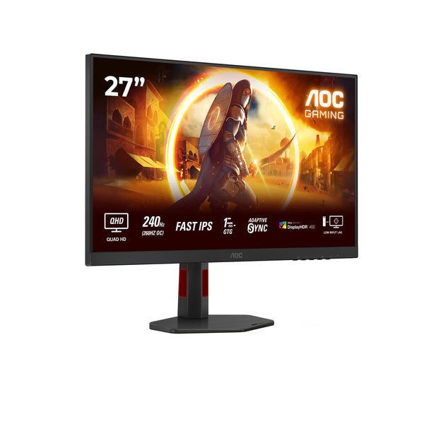 AOC Gaming 25G3ZM/BK - 24.5" 240Hz FHD Monitor, 0.5ms MPRT, FreeSync Premium (1920x1080, HDMI 2.0 x 2, DisplayPort 1.2 x 1, Headphone out (3.5mm)) black/red