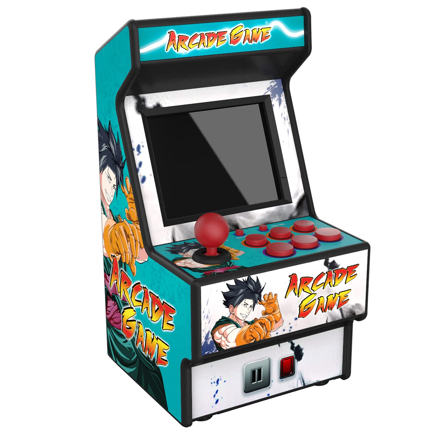 Mini Arcade Machine, 156 Built-In 16-Bit Games, 2.8” Full Colour Screen, 8-Way Joystick, Handheld Retro Games Console – Gaming by Golden Security!