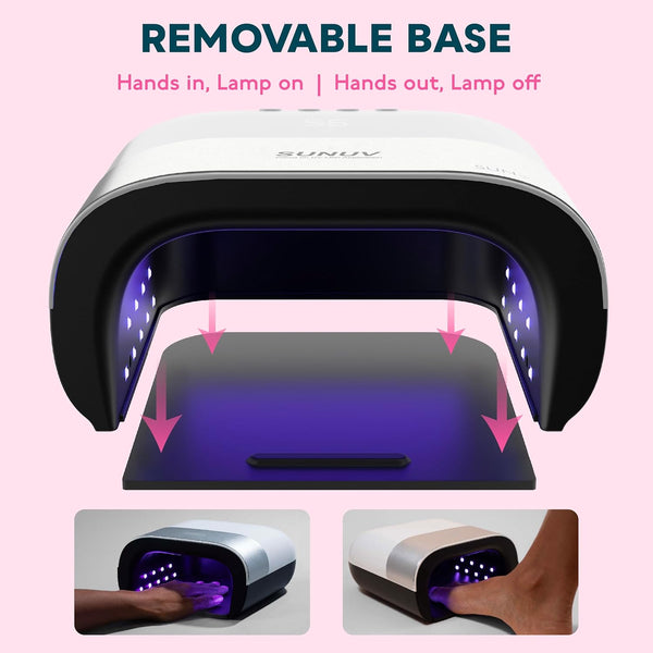 SUNUV Led Nail Lamp,Professional Nail Dryer for Gel Polish Curing Light Machine, with Automatic Sensor and LCD Display for Home and Nail Salon