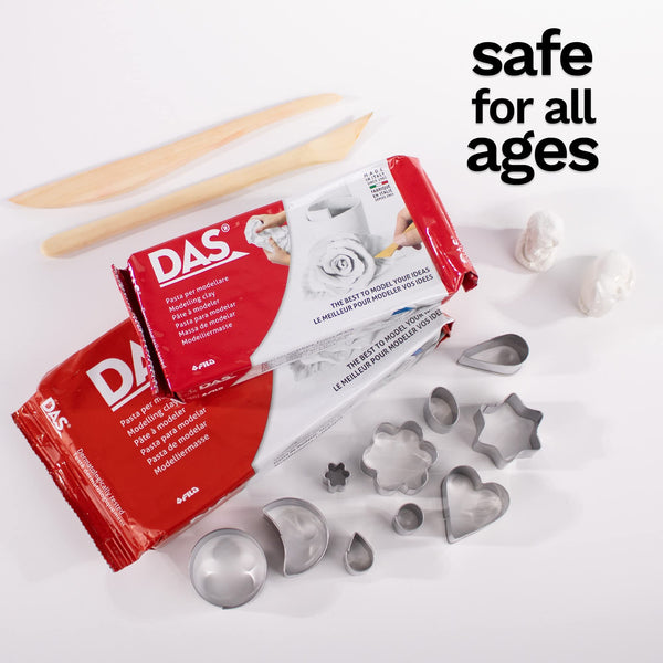 DAS Terracotta Air-Hardening 500g Modelling Clay, For Professionals & Hobbyists