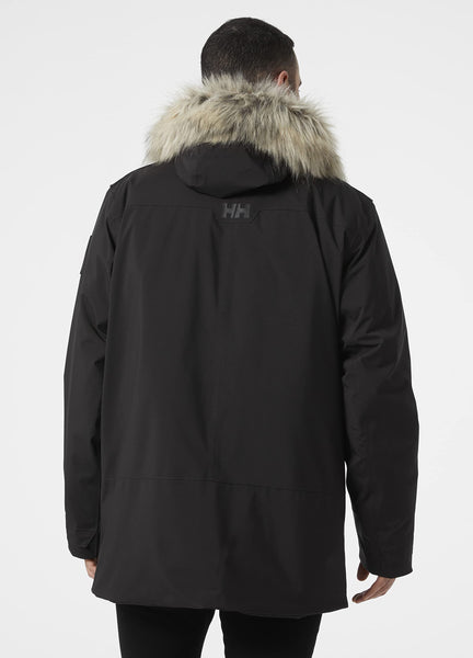 Helly Hansen Men's Reine Parka – Waterproof Insulated Parka with Adjustable Hood and Reflective Details