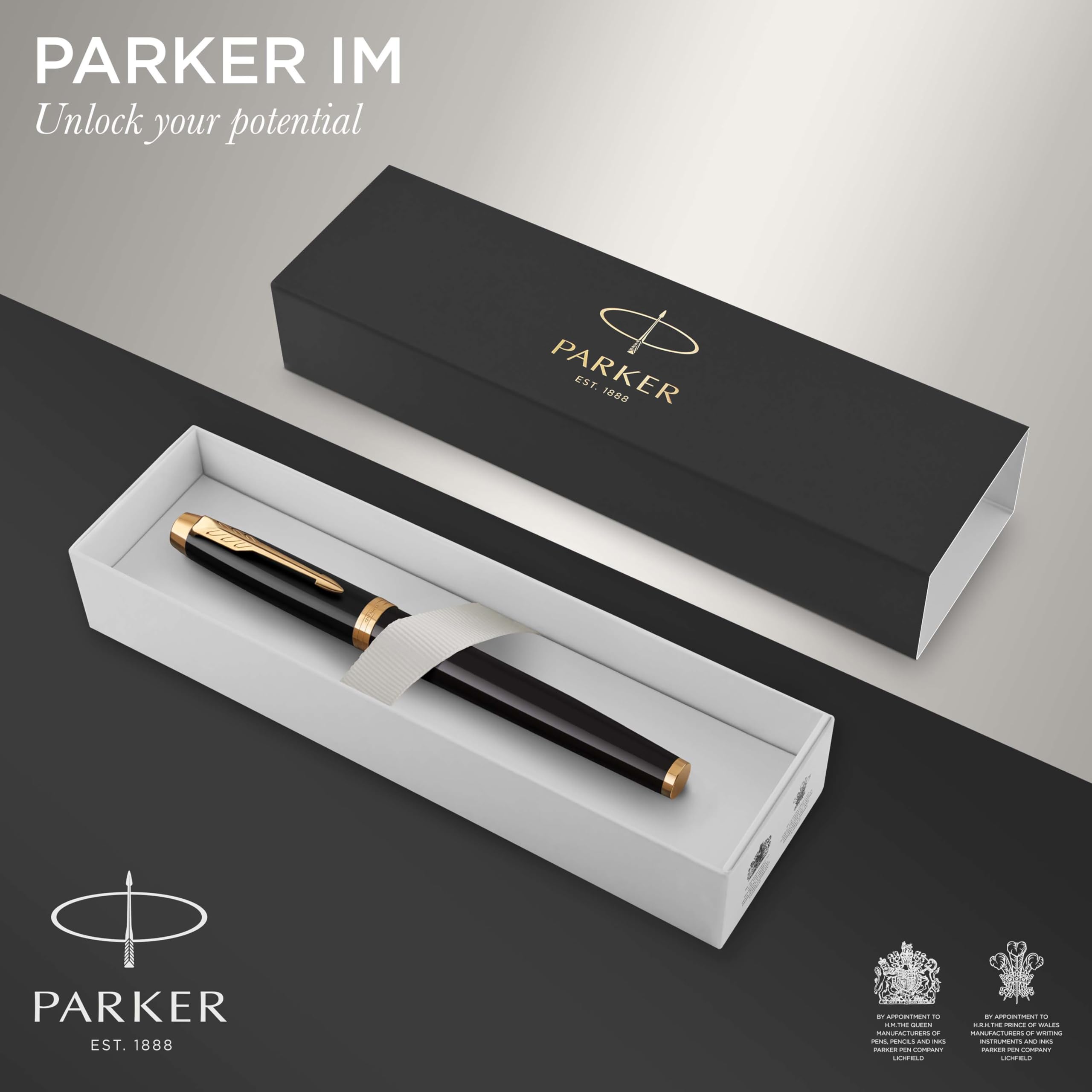 Parker IM Ballpoint Pen | Dark Espresso with Medium Point Blue Ink Refill | Gift Box