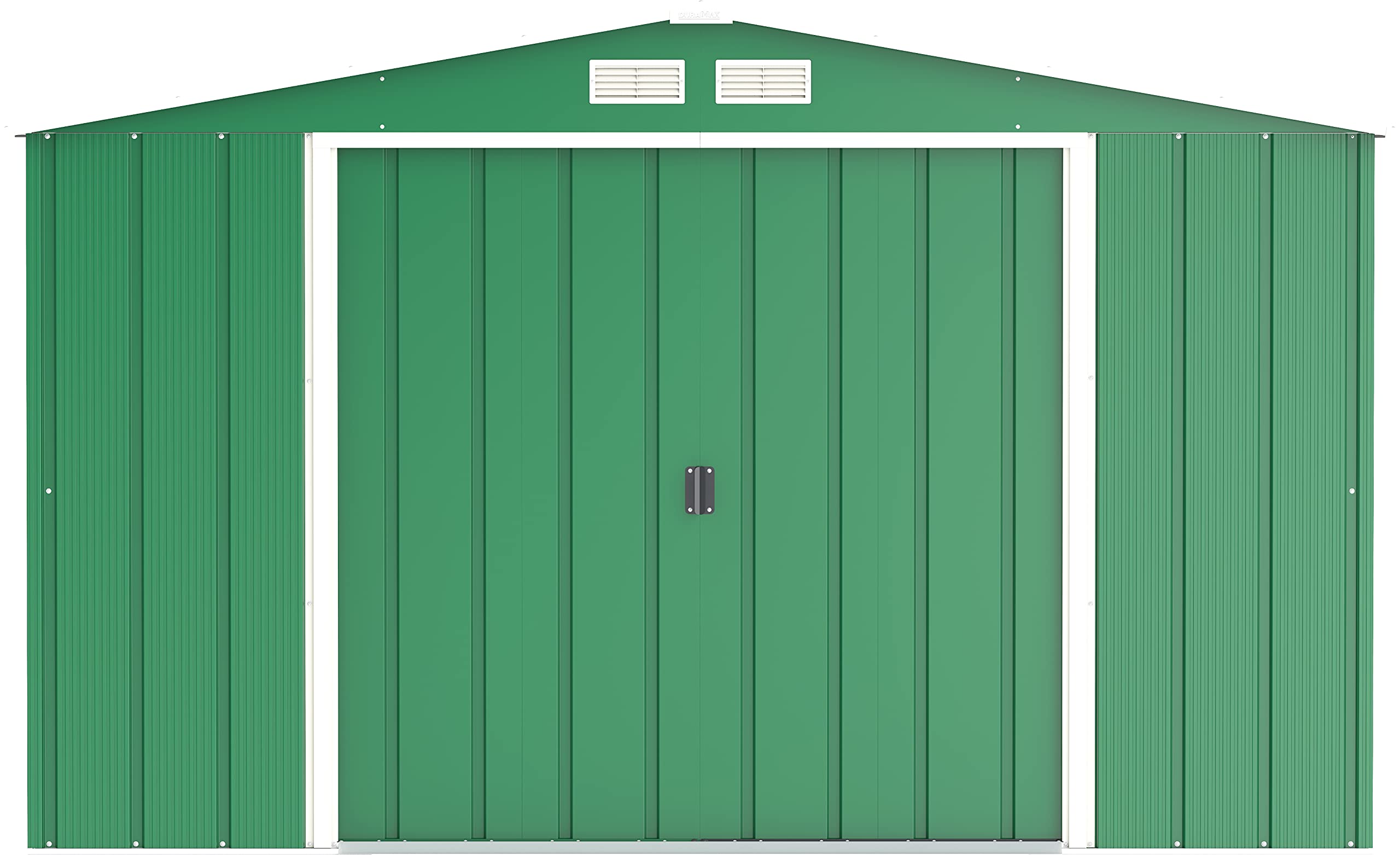 Duramax ECO 8 x 8 (6.35 m2) Metal Garden Storage Shed, Hot-Dipped Galvanized Metal Garden Shed, Tool Storage Shed, Strong Reinforced Roof Structure, Maintenance-Free Metal Shed, Anthracite