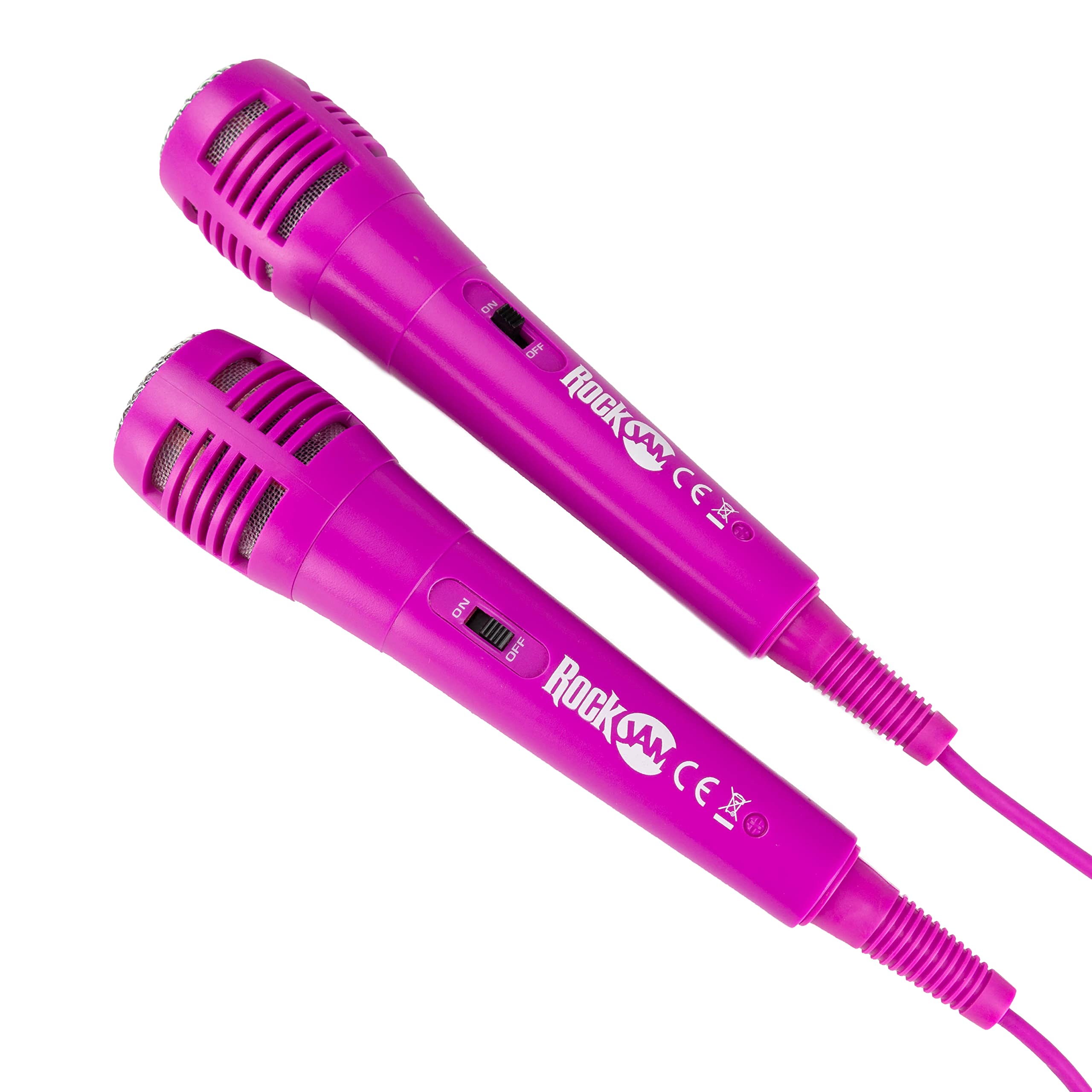 RockJam 10-Watt Rechargeable Bluetooth Karaoke Machine with Two Mics, Lightshow & Voice Effects