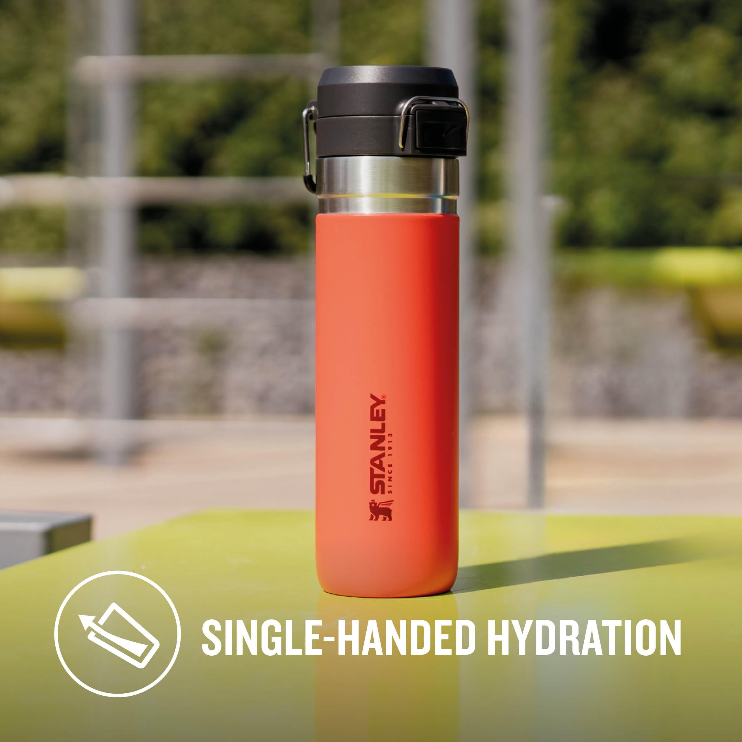 STANLEY Quick Flip Stainless Steel Water Bottle 0.47L - Keeps Cold For 7 Hours - Leakproof - BPA-Free Thermal Flask - Dishwasher Safe - Cup Holder Compatible