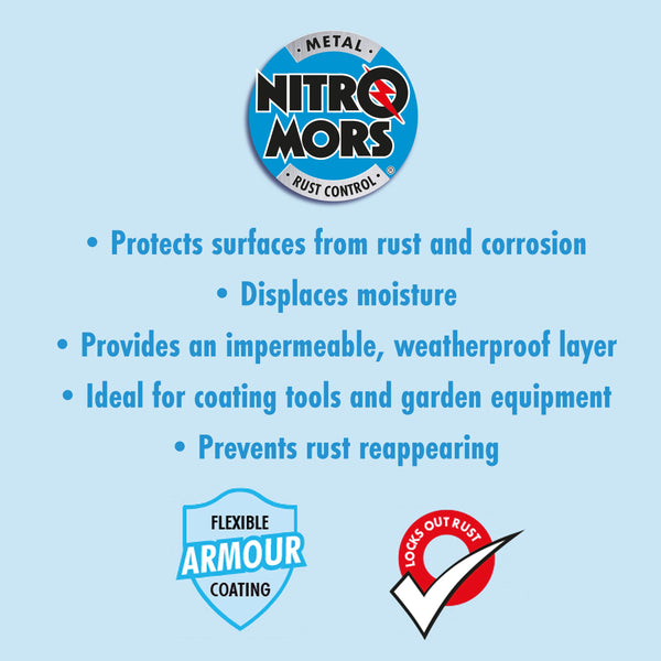 Nitromors Rust Armour Aerosol, Protects Surfaces from Rust & Corrosion, 500 ml