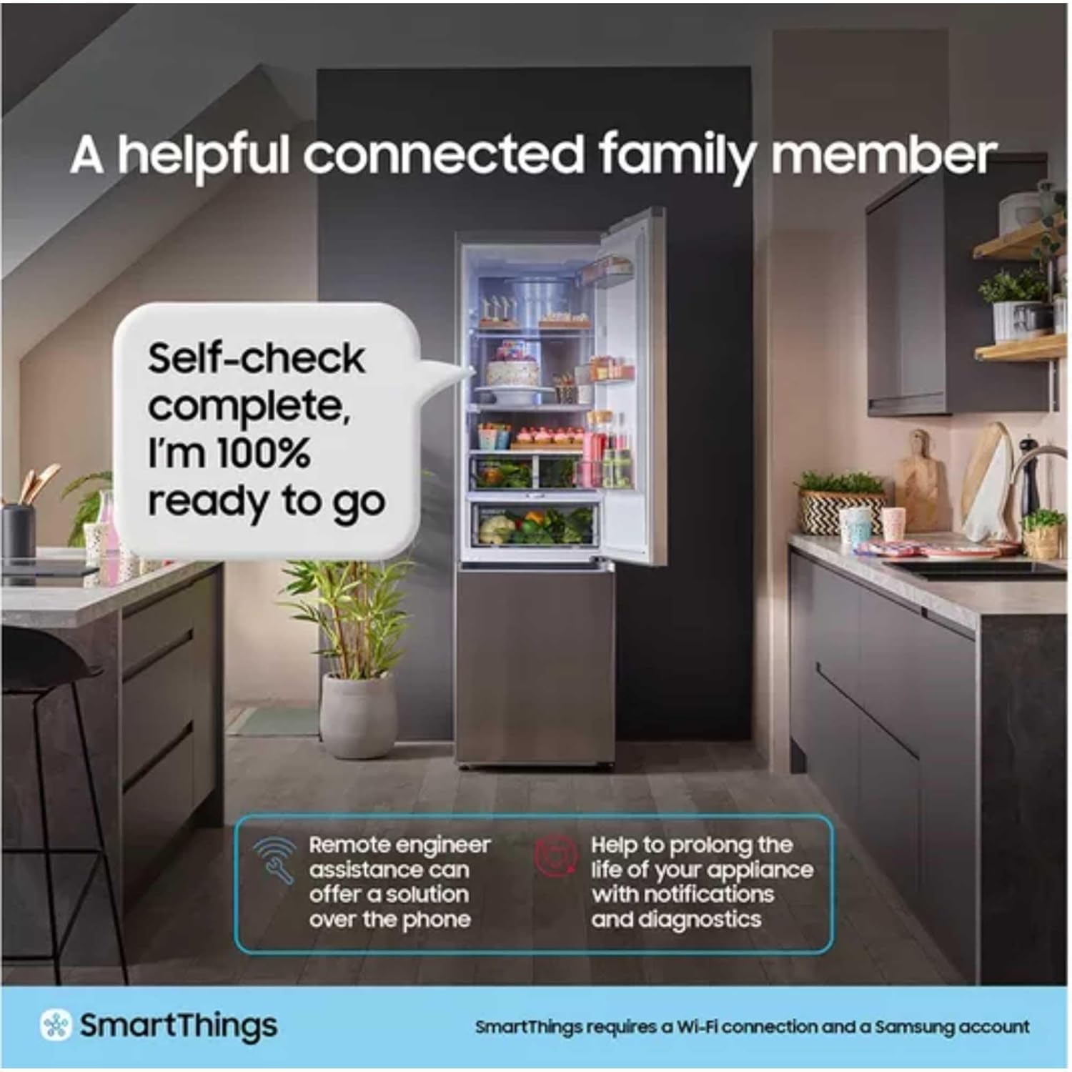 Samsung RH69CG895DS9EU fridge-freezer Freestanding 645 L Silver