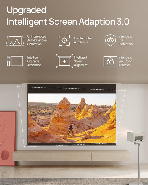 XGIMI HORIZON Ultra 4K Laser Dolby Vision Smart Home Theater Projector, ISA 3.0, 2300 ISO Lumens, Android TV 11.0, 2 * 12w Harman Kardon Speakers, Optical Zoom with WiFi and Bluetooth